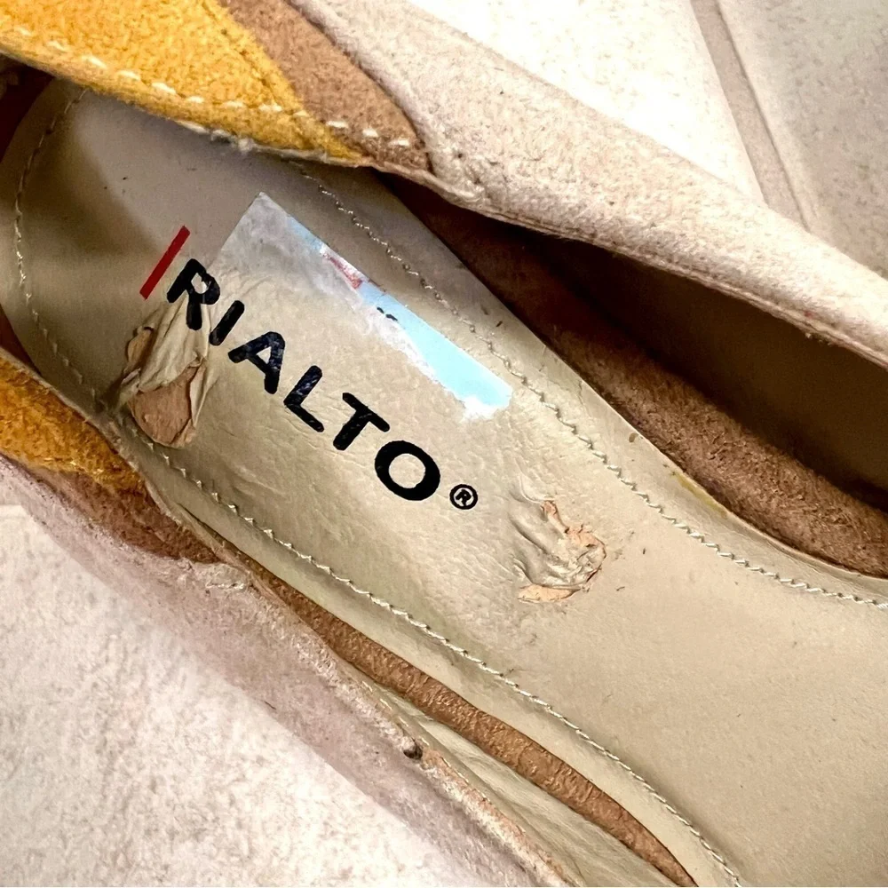 Rialto Womens Morgana Retro suede Pointed Toe Classic Pumps Size 9M patched